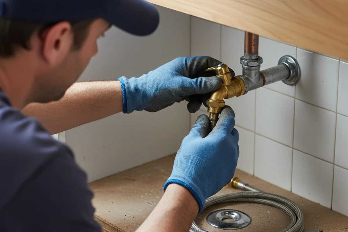 Shutoff valve and fitting work during Emergency Plumbing in Glenmoore